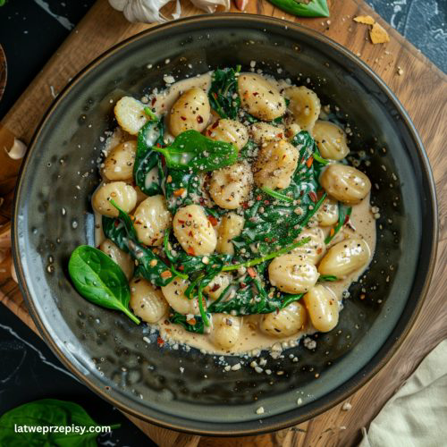 Gnocchi ze Szpinakiem W Sosie Parmezanowym Łatwe Przepisy