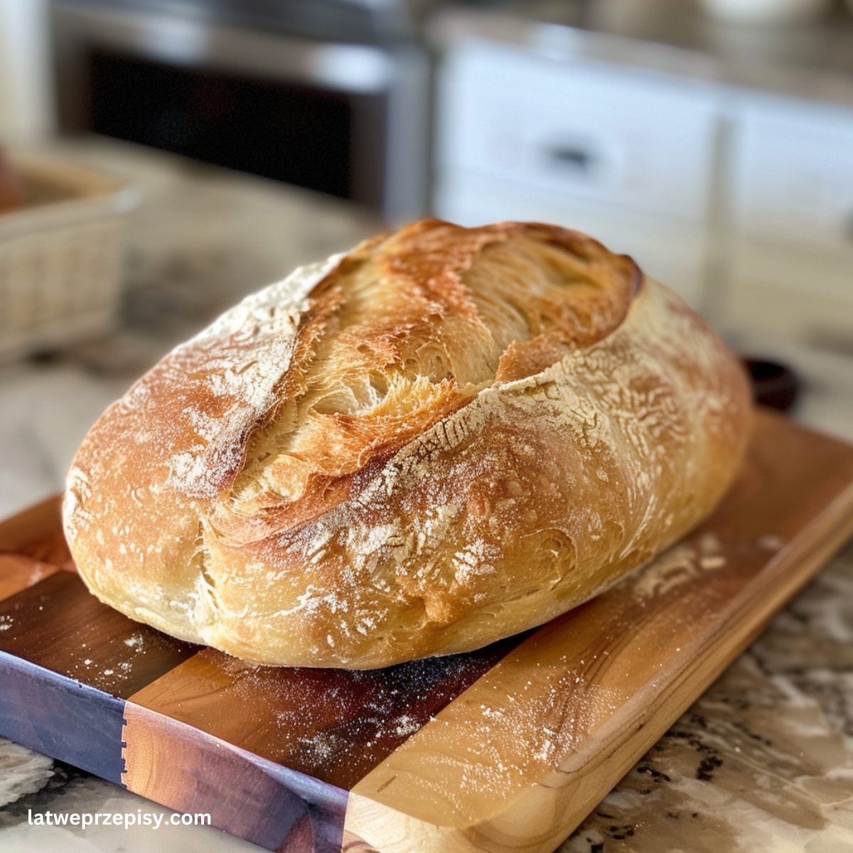 Jak przechowywać chleb -chleb na drewnianej desce.